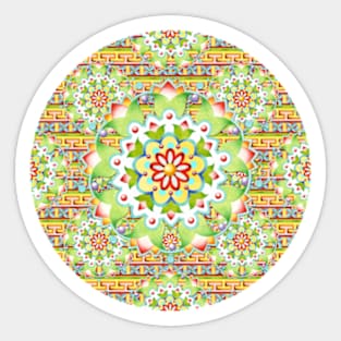 Fiesta Rainbow Mandala Sticker